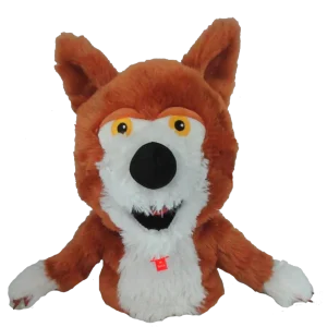 Marioneta Musical de la Granja de Zenón El Lobo - 25 cm