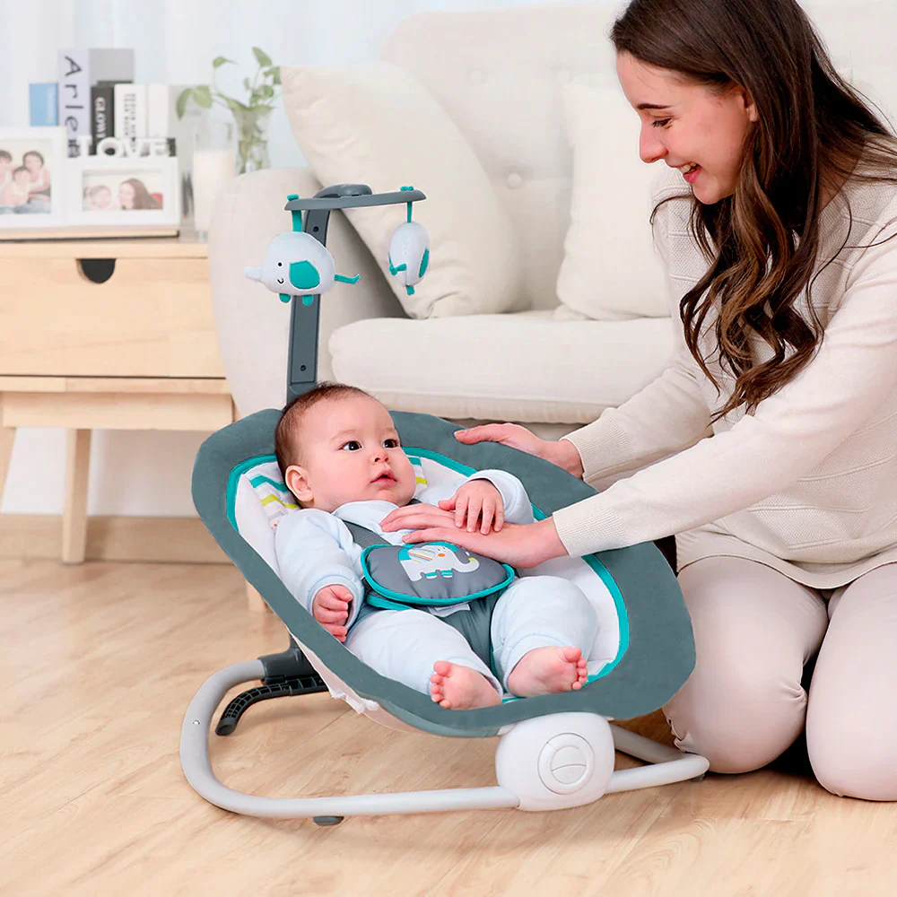 SILLA MECEDORA PARA BEBÉ ELÉCTRICA 6915 BABY KAYS - Imagen 2