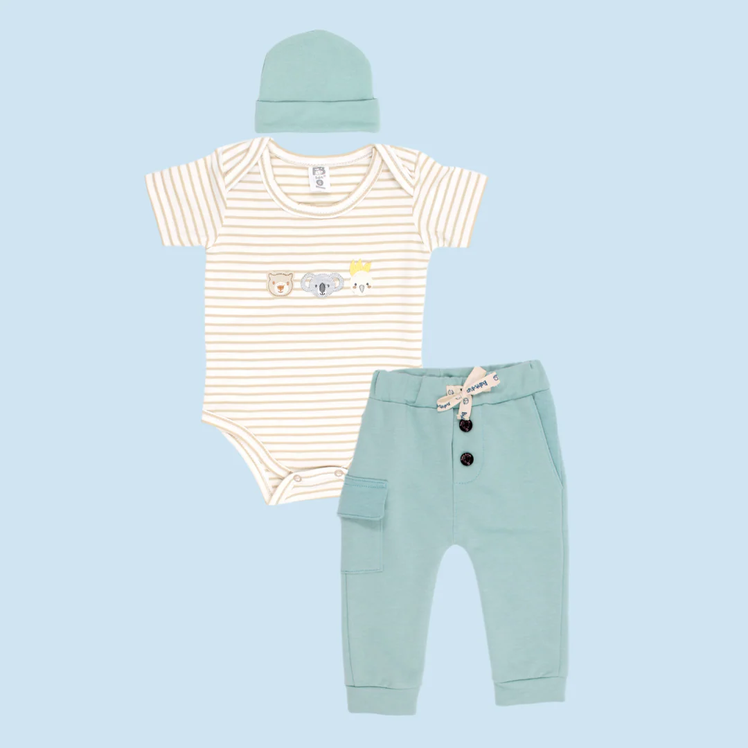 CONJUNTO X3 PZS BEBE NIÑO 10808 FOR BABY - Imagen 6
