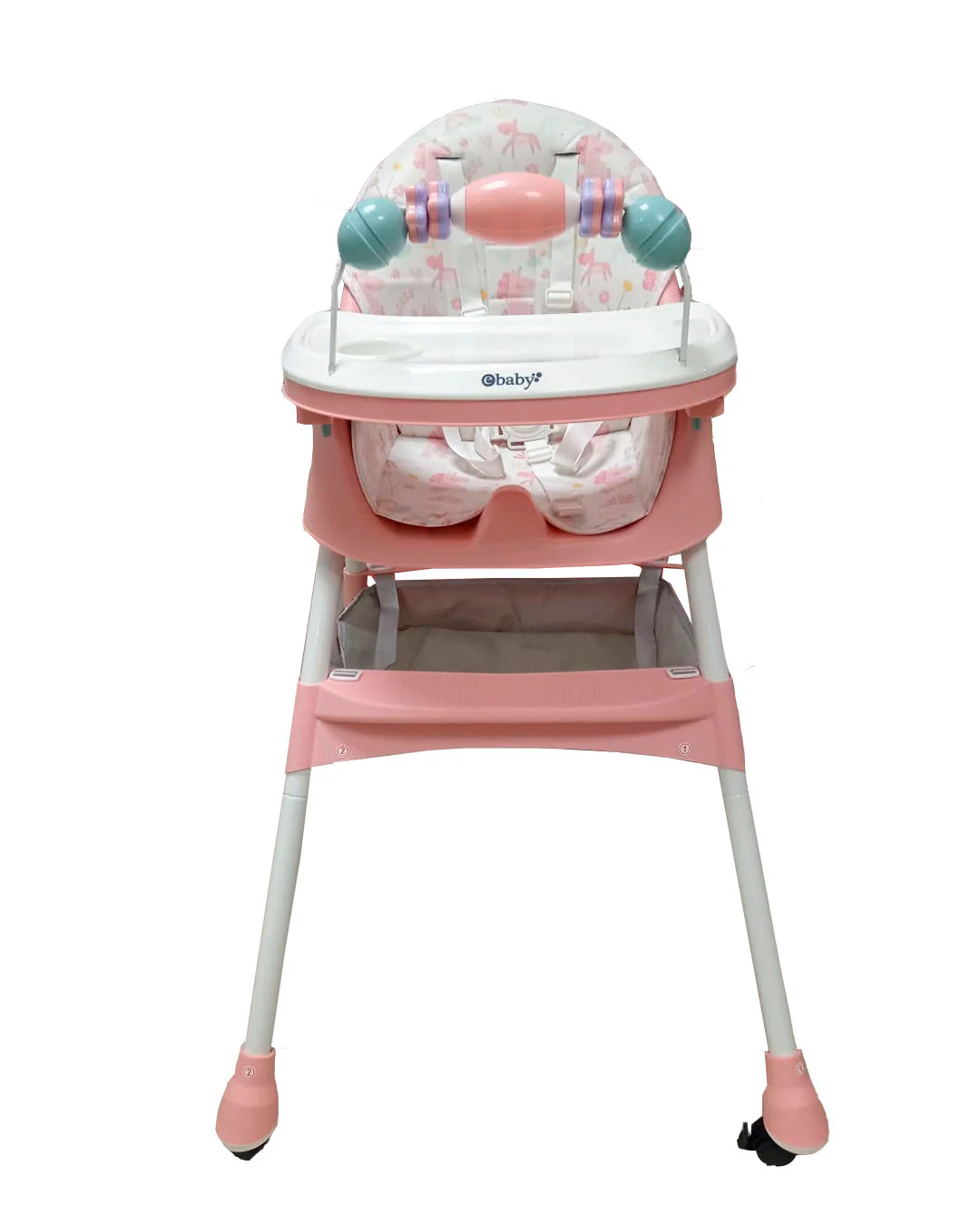 SILLA COMEDOR LULU EB631-1 ROSADO EBABY - - Imagen 2
